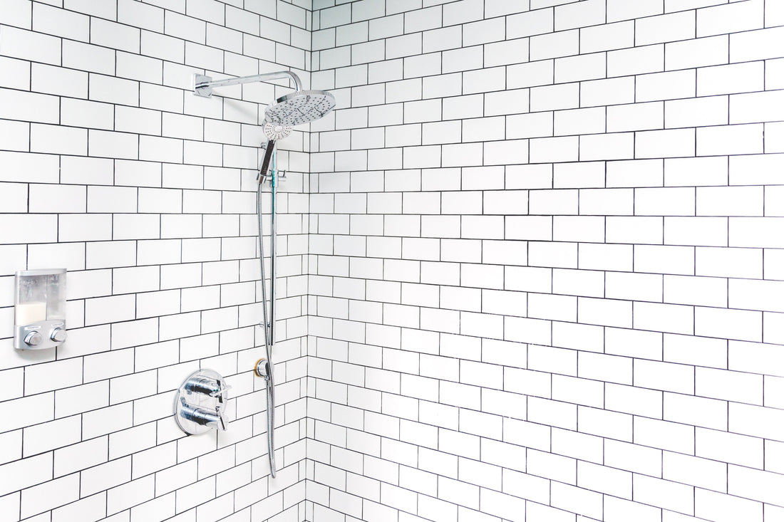 Refreshing cold shower experience.